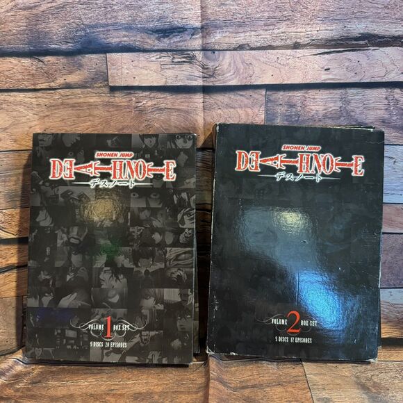 Death Note Volume 1 & 2 DVD Box Set Bundle Anime Series Shonen Jump Missing Disc - Picture 1 of 12